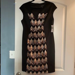 Connected Apparel size 14 black with golf sequins NWT
